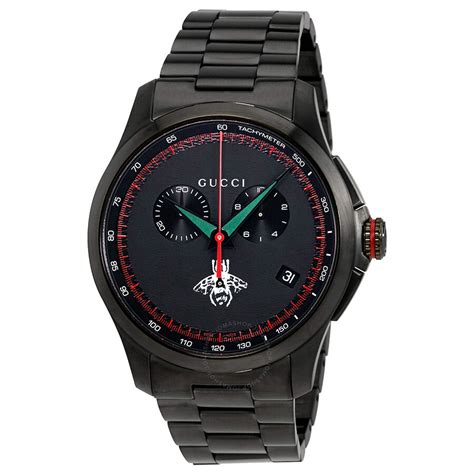 gucci g-timeless chronograph black dial men's watch ya126269|gucci chronograph timeless price.